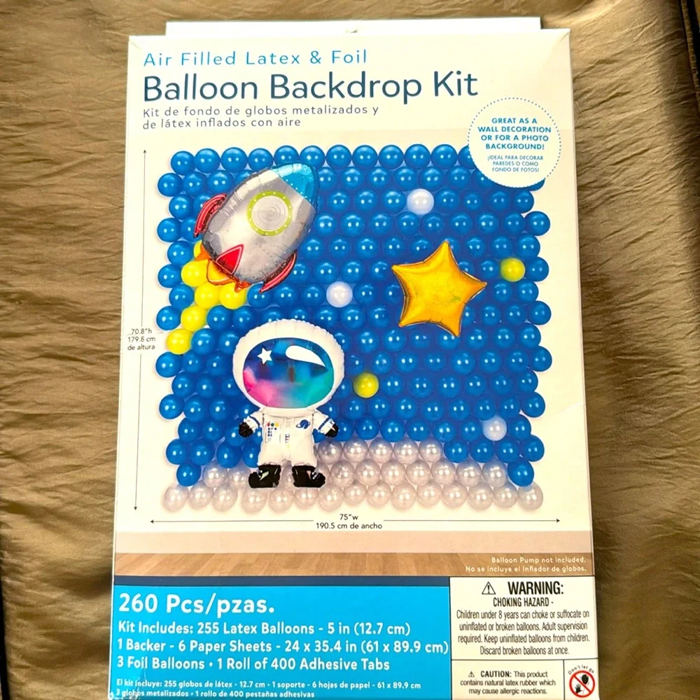 Balloon Backdrop Kit, NEW, Space Theme, So Fun